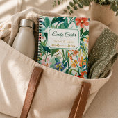 Botanischer Blumenname Personalisiert Notizblock