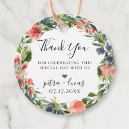 Botanischer Blumenreath der Marine Geschenkanhänger