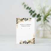 Botanischer Blumenschmuck Visitenkarte (Stehend Vorderseite)