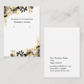 Botanischer Blumenschmuck Visitenkarte (Vorne/Hinten)