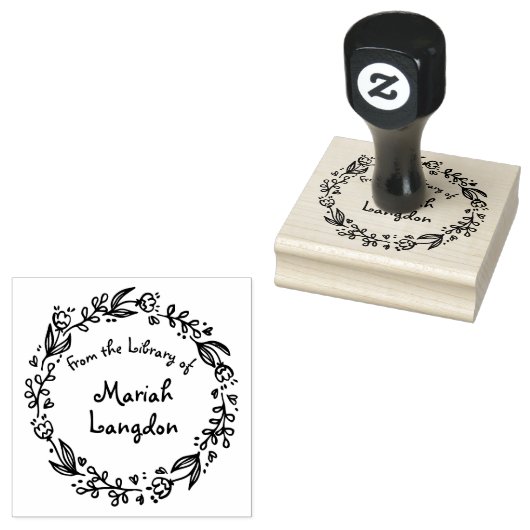 Botanischer Blumenspass aus der Bibliothek Gummistempel (Stempel)