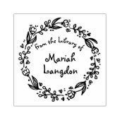 Botanischer Blumenspass aus der Bibliothek Gummistempel (Prägung)