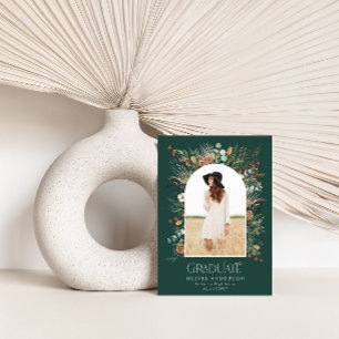 Botanischer Blumenstrauß des Graduate 1 Foto Ankündigung