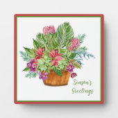 Botanischer Blumenstrauß Fotoplatte (Vorderseite)