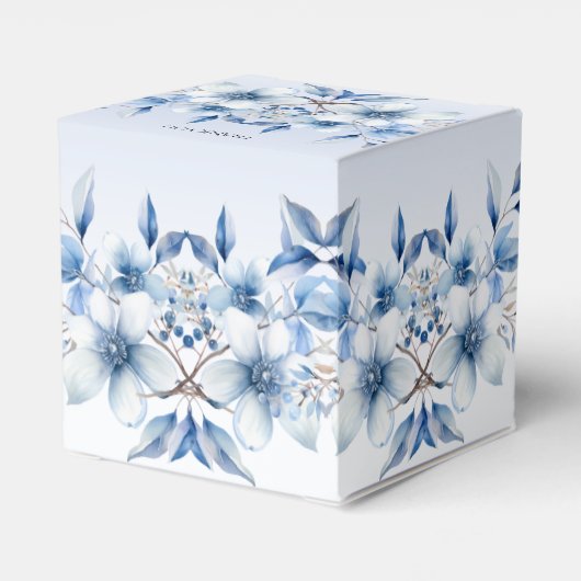 Botanischer Blumenstrauß Geschenkschachtel (Rückseite)