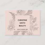 Botanischer Blumenstrauß Kulturpass Visitenkarte (Vorderseite)