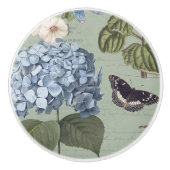 Botanischer Blumenstrauß Vintage Hütte Seite 4 Keramikknauf (Vorderseite)