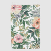 Botanischer Blumenstrauß Wasserfarbe Eukalyptusblä Golfhandtuch (Vorderseite)