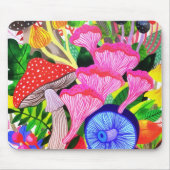 Botanischer Blumenwald Mousepad (Vorne)