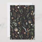 Botanischer Blumenzauber aus Foto Einladung (Rückseite)