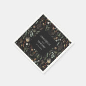 Botanischer Blumenzauber aus Foto Serviette (Ecke)