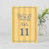 Botanischer Blumenzwiebelstreifen Einladung (Stehend Vorderseite)