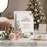 Botanischer Blush Gold Wimpern Tech Weihnachtsstud