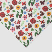 Botanischer Blütenschmetterling Seidenpapier (Ausschnitt)