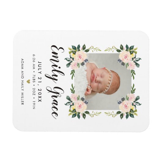 Botanischer Blütenschwanz - Ankündigung von Foto K Magnet (Horizontal)