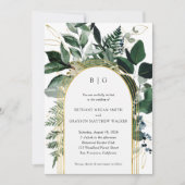 Botanischer Bogengang, moderner Garten Einladung z (Vorderseite)