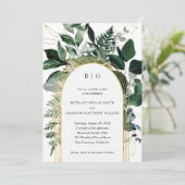 Botanischer Bogengang, moderner Garten Einladung z (Stehend Vorderseite)