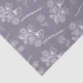 Botanischer Bohemischer Lavendel Seidenpapier (Detail)