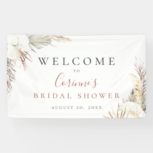 Botanischer Bohemischer Strand Banner (Horizontal)