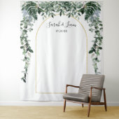 Botanischer Boho-Bogen-Hochzeits-Fotobooth- Hinter Wandteppich (Beispiel)
