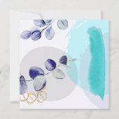 Botanischer Boho Cyan Lila (Vorderseite)