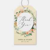 Botanischer Boho Gelbe Grüne Moderne Blumengunst Geschenkanhänger (Vorderseite)