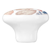 Botanischer Boho Herbstleaves Muster Keramikknauf (Seitenansicht)