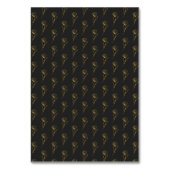 Botanischer Boho Minimal Wedding Tischnummer (Rückseite)