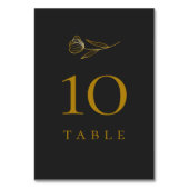 Botanischer Boho Minimal Wedding Tischnummer (Vorderseite)