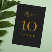 Botanischer Boho Minimal Wedding Tischnummer