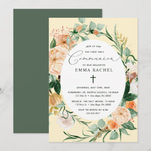 Botanischer Boho Personalisierte Niedlich-Gelbe Ko Einladung