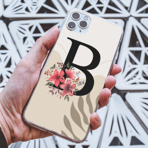 Botanischer Boho Retro mit Namen 1. Großbuchstabe iPhone 16 Hülle