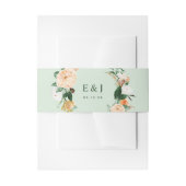 Botanischer Boho Wasserfarbe Blumenweide Einladungsbanderole (Vorderseite Beispiel)