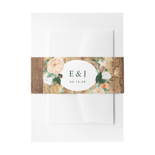 Botanischer Boho Wasserfarbe Rustikaler Bauernhöfe Einladungsbanderole (Vorderseite Beispiel)