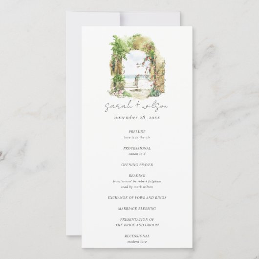 Botanischer Botanischer Arch Sand Beach Seascape W Dankeskarte (Vorderseite)