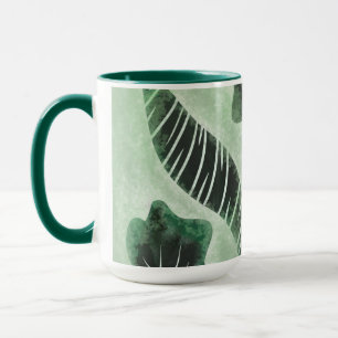 Botanischer Botanist mit handgezeichneter Grünanla Tasse