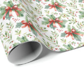 Botanischer Bow Geschenkpapier (Rolleneckpunkt)