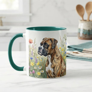 Botanischer Boxerhund Tasse