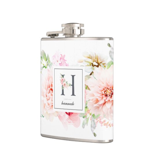 Botanischer Brief H-Monogramm Flachmann (Links)