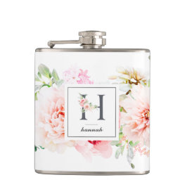 Botanischer Brief H-Monogramm Flachmann