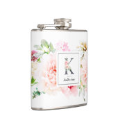 Botanischer Brief-K-Monogramm Flachmann (Rechts)