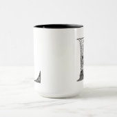 Botanischer Brief L Tasse, Art von Elizabeth Samps Tasse (Zentrum)