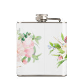 Botanischer Brief mit Wild Blush E Monogramm Flachmann (Rückseite)