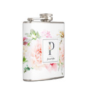 Botanischer Brief-P-Monogramm Flachmann (Rechts)