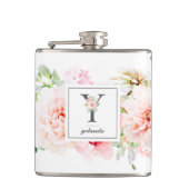 Botanischer Brief Y Monogram Flachmann (Vorderseite)