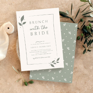 Botanischer Brunch mit Bridge-Brautparty Einladung