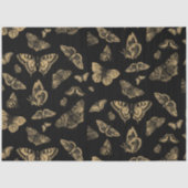 Botanischer Butterfly-Glitzer-Muster Seidenpapier (Vorderseite)