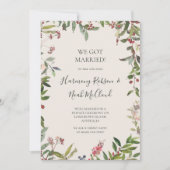 Botanischer Champagner für den Urlaub Ankündigung (Vorderseite)