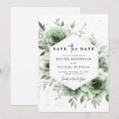 Botanischer Chic Einzigartiger Geburtstag Save The Date (Vorne/Hinten)