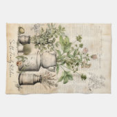 Botanischer Chic Familienname Geschenk Geschirrtuch (Horizontal)